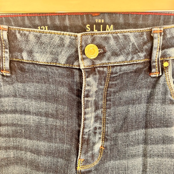 White House Black Market Slim Crop 12L blue jeans - Picture 4 of 5